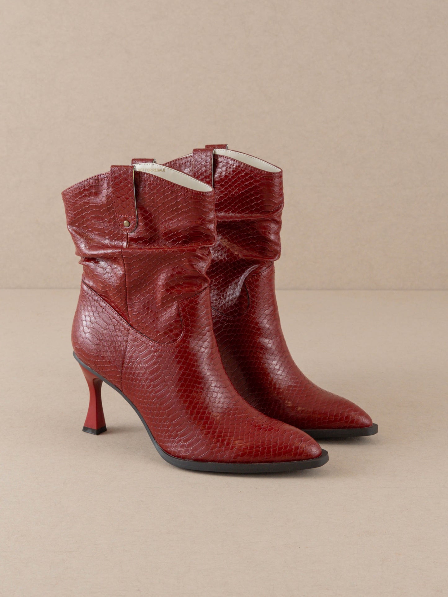 The Jolene | Red Kitten Heeled Western Boot