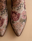 The Karina | Mauve Floral Tapestry Statement Bootie
