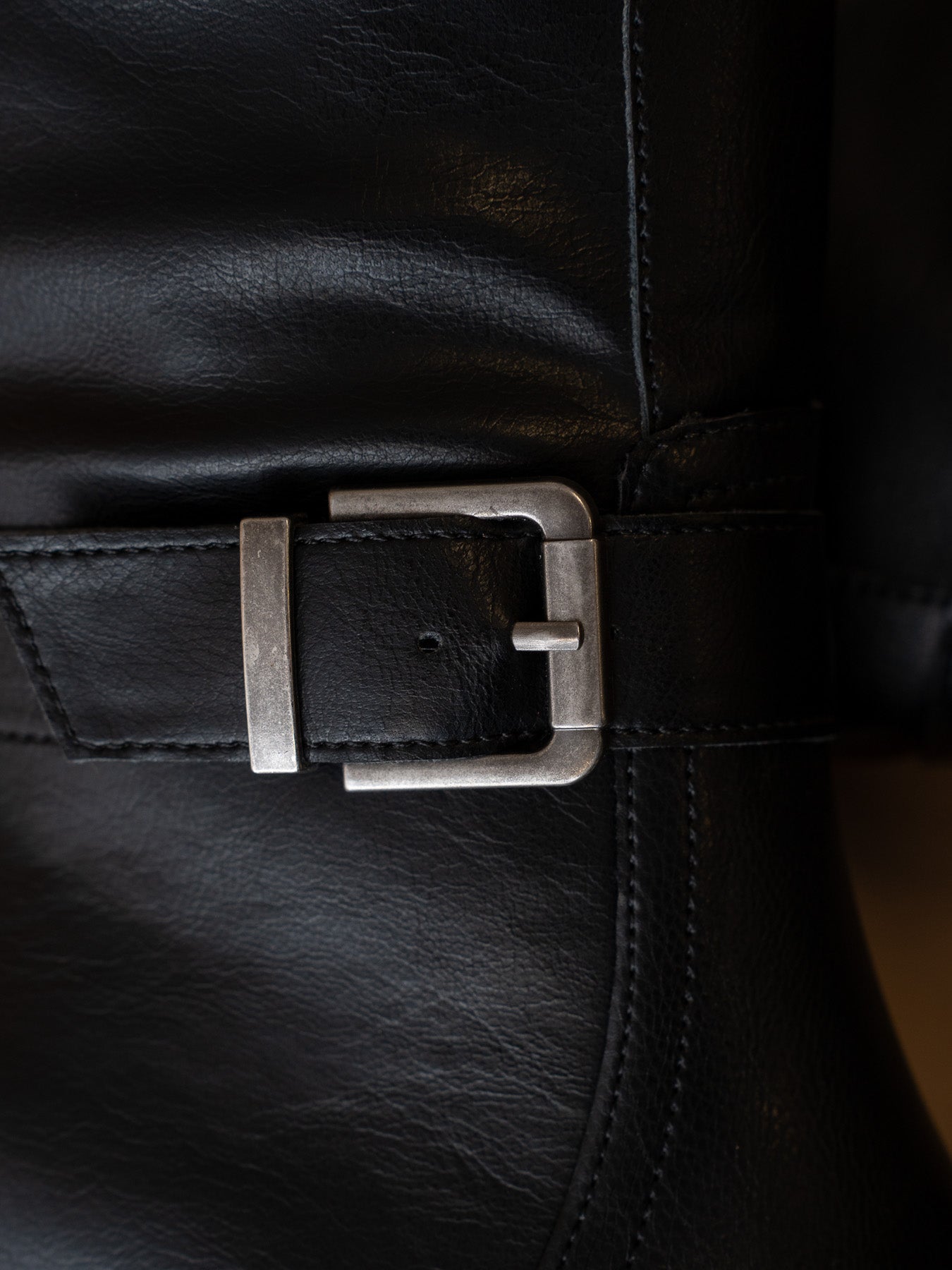 The Kristen | Black Moto Buckle Boot