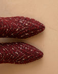 The Lexington | Ruby Tweed Pointed Toe Knee High Boot