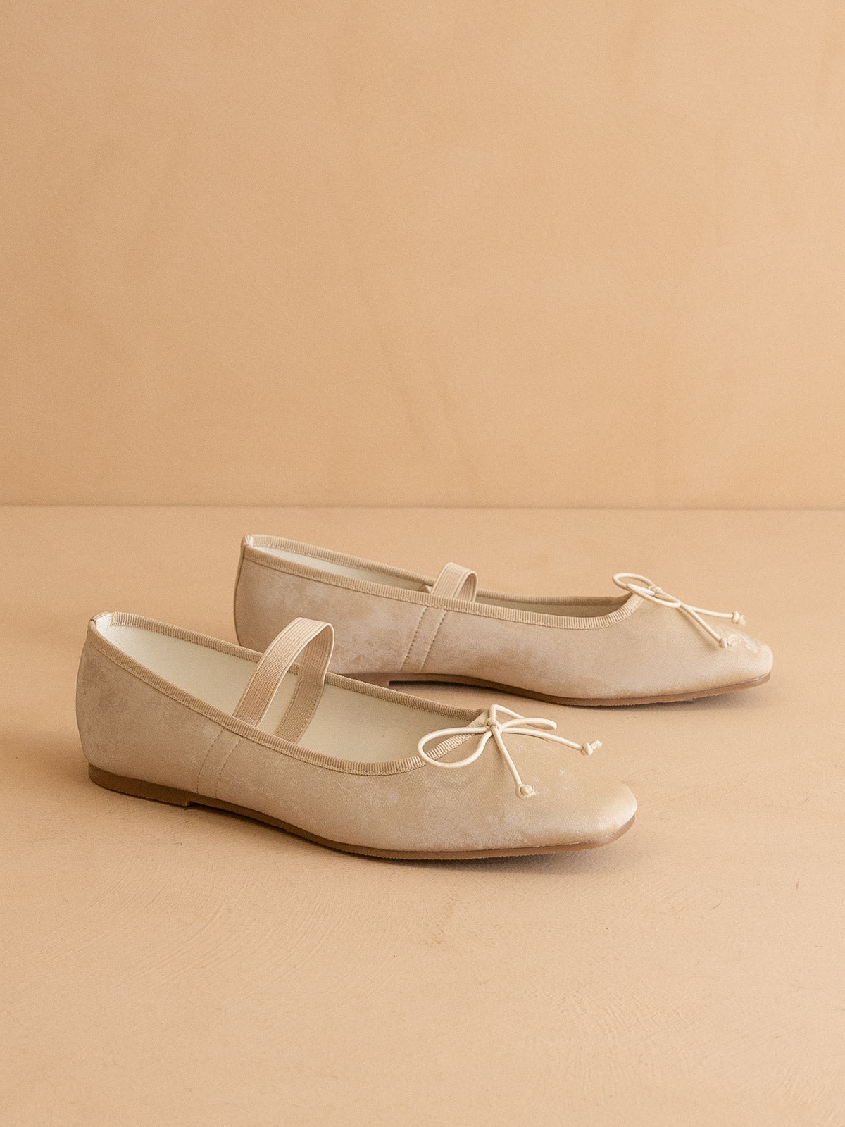 The London | Beige Ballet Pointe Flat