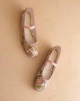 The London | Rose Garden Ballet Pointe Flat
