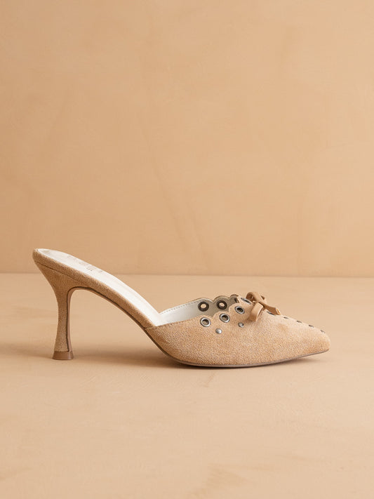 The Meridian | Sand Kitten Heel