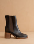 The Olivia | Espresso Chelsea Heel Boots