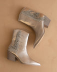 The Rowan | Champagne Rhinestone fringe cowboy boot *final sale*