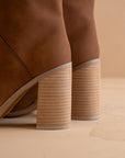 The Shiloh | Brown Knee High Block Heel Boot