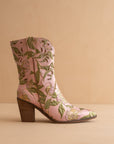 The Sorrel | Rose Garden Floral Statement Western Bootie