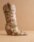 The Tesha | Rose Garden Floral Statement Cowboy Boot