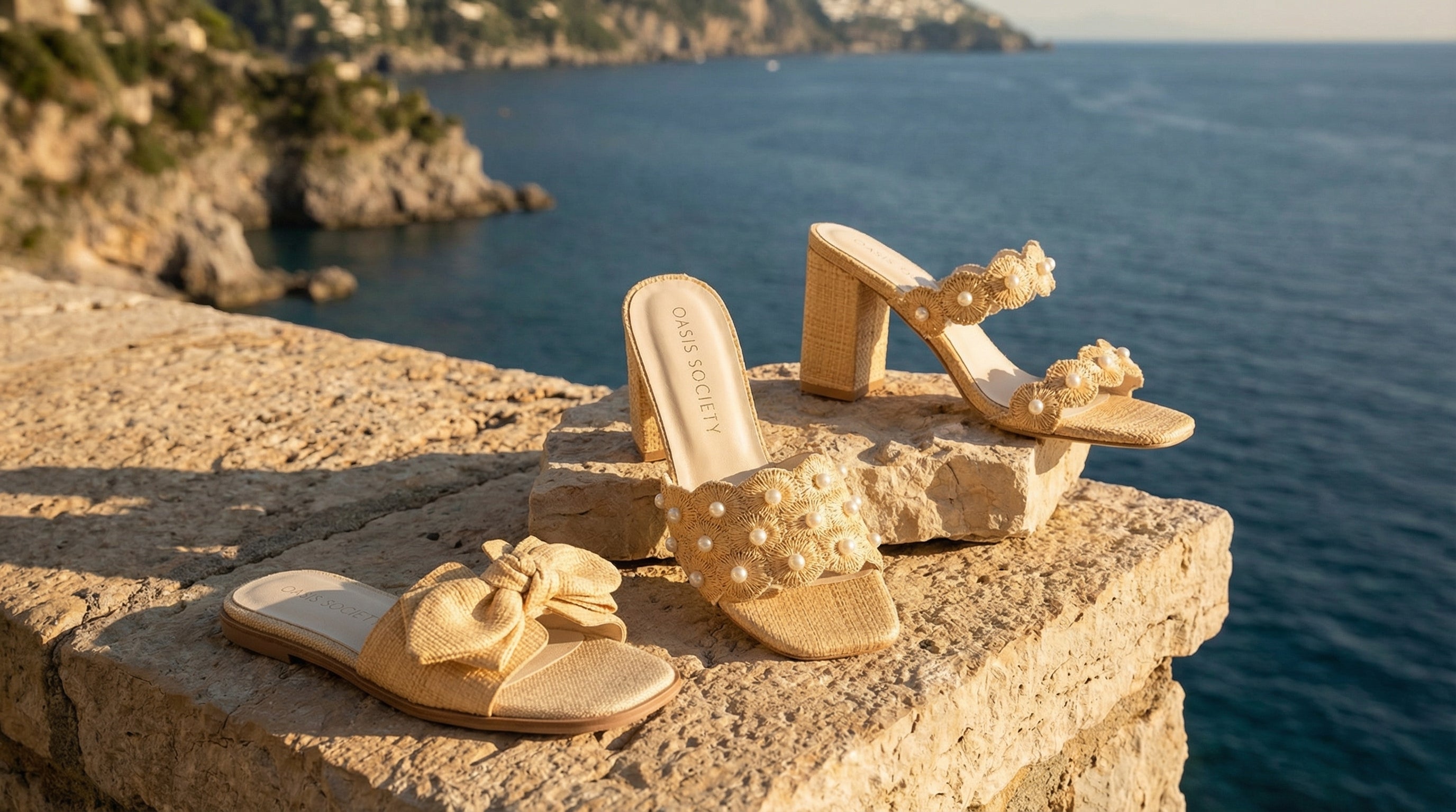 The Raina | Floral Espdarille Slip On Wedge – Oasis Society