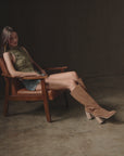 The Shiloh | Brown Knee High Block Heel Boot
