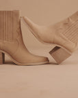 The Addison |  Camel Western Inspired Boot *FINAL SALE*