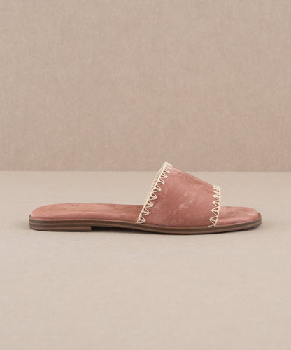 The Emmie | Rose Border Stitch Sandals